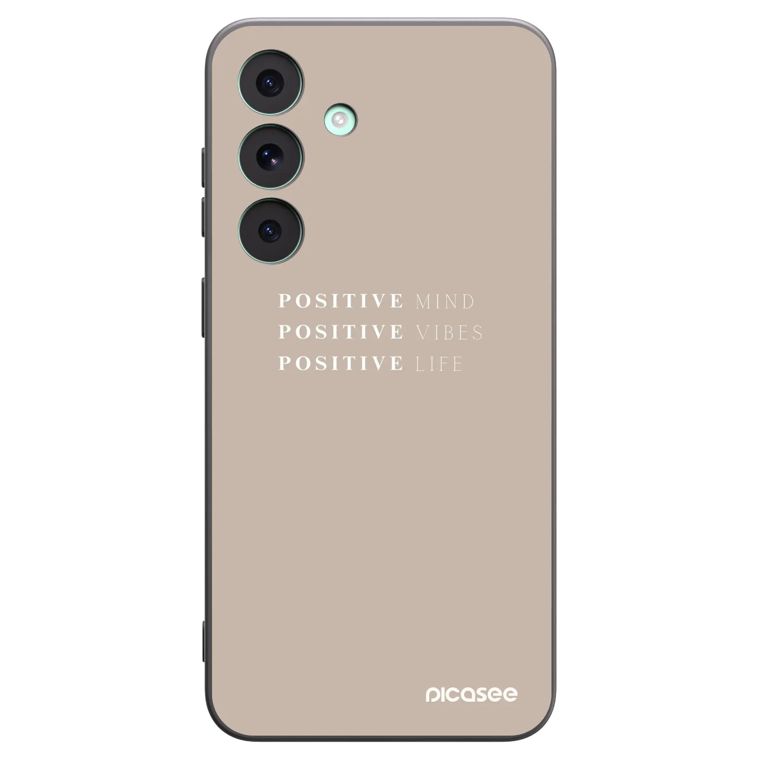 Picasee Μαύρη θήκη σιλικόνης για Samsung Galaxy S26 FE - Positive Vibes