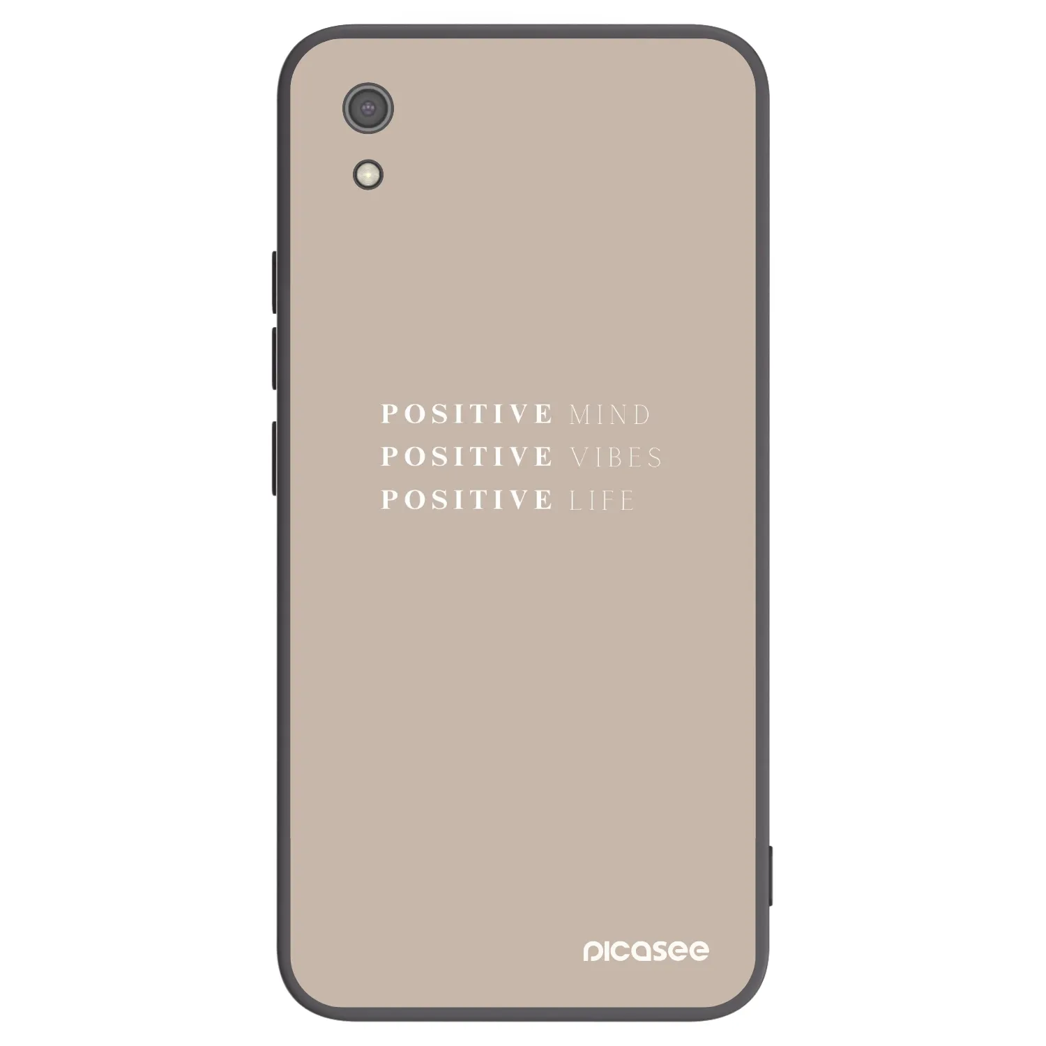 Picasee Μαύρη θήκη σιλικόνης για Xiaomi Redmi 7A - Positive Vibes