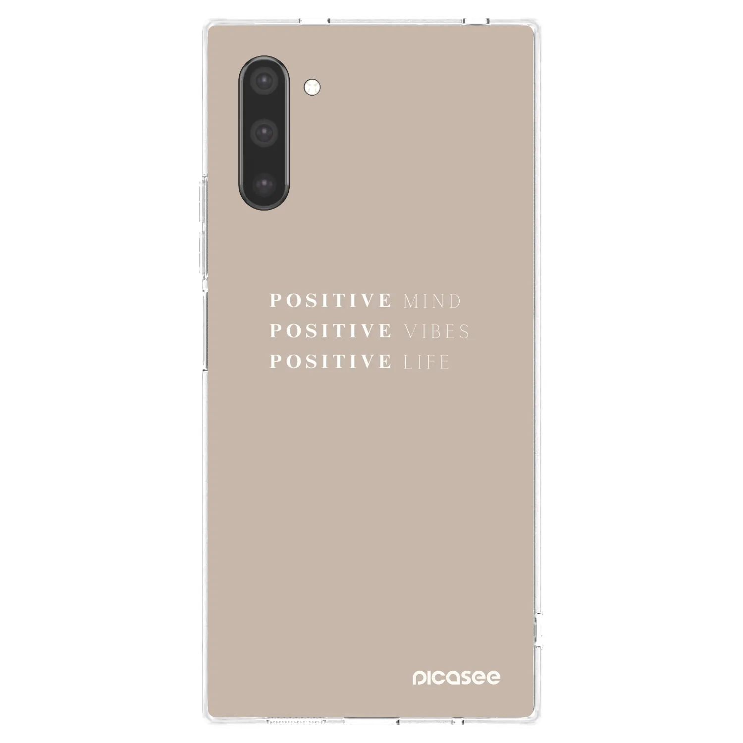 Picasee διαφανής θήκη σιλικόνης Samsung Galaxy Note 10 N970F - Positive Vibes