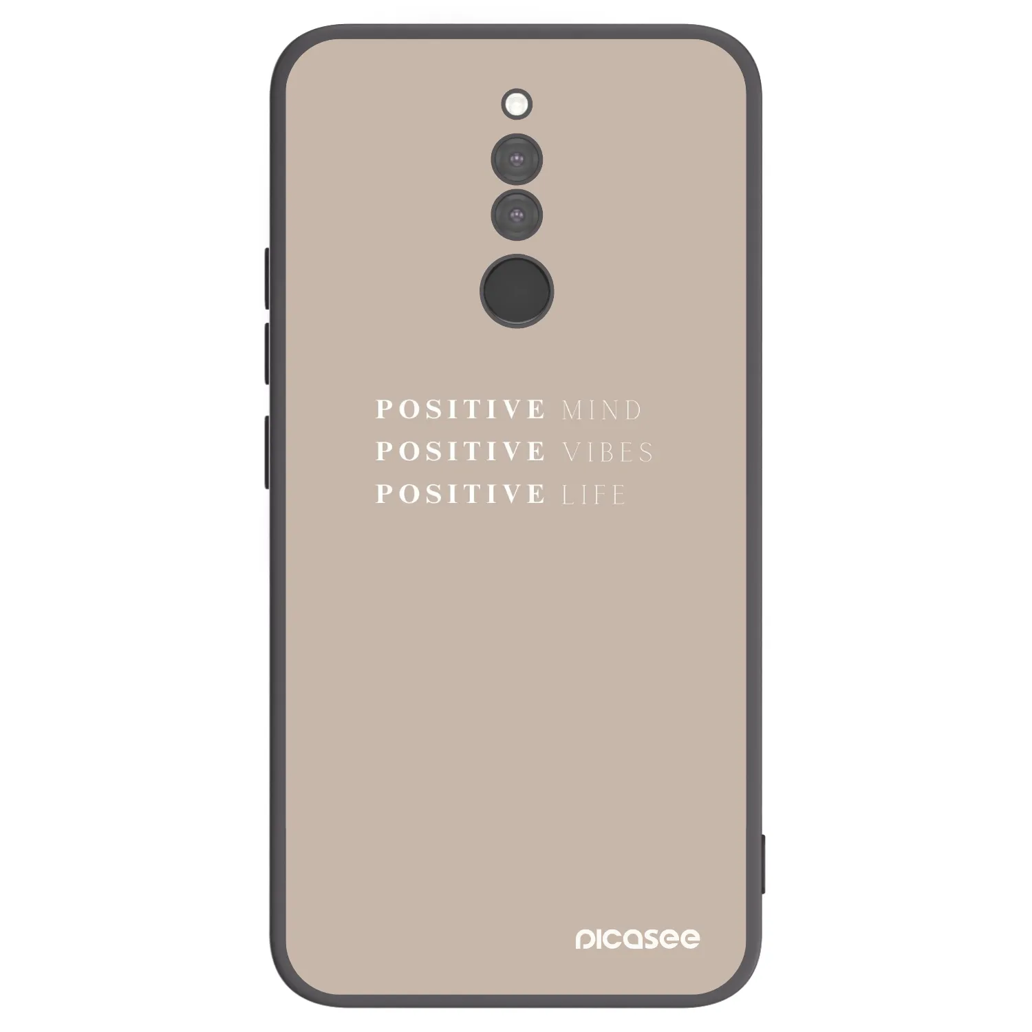 Picasee Μαύρη θήκη σιλικόνης για Xiaomi Redmi 8 - Positive Vibes