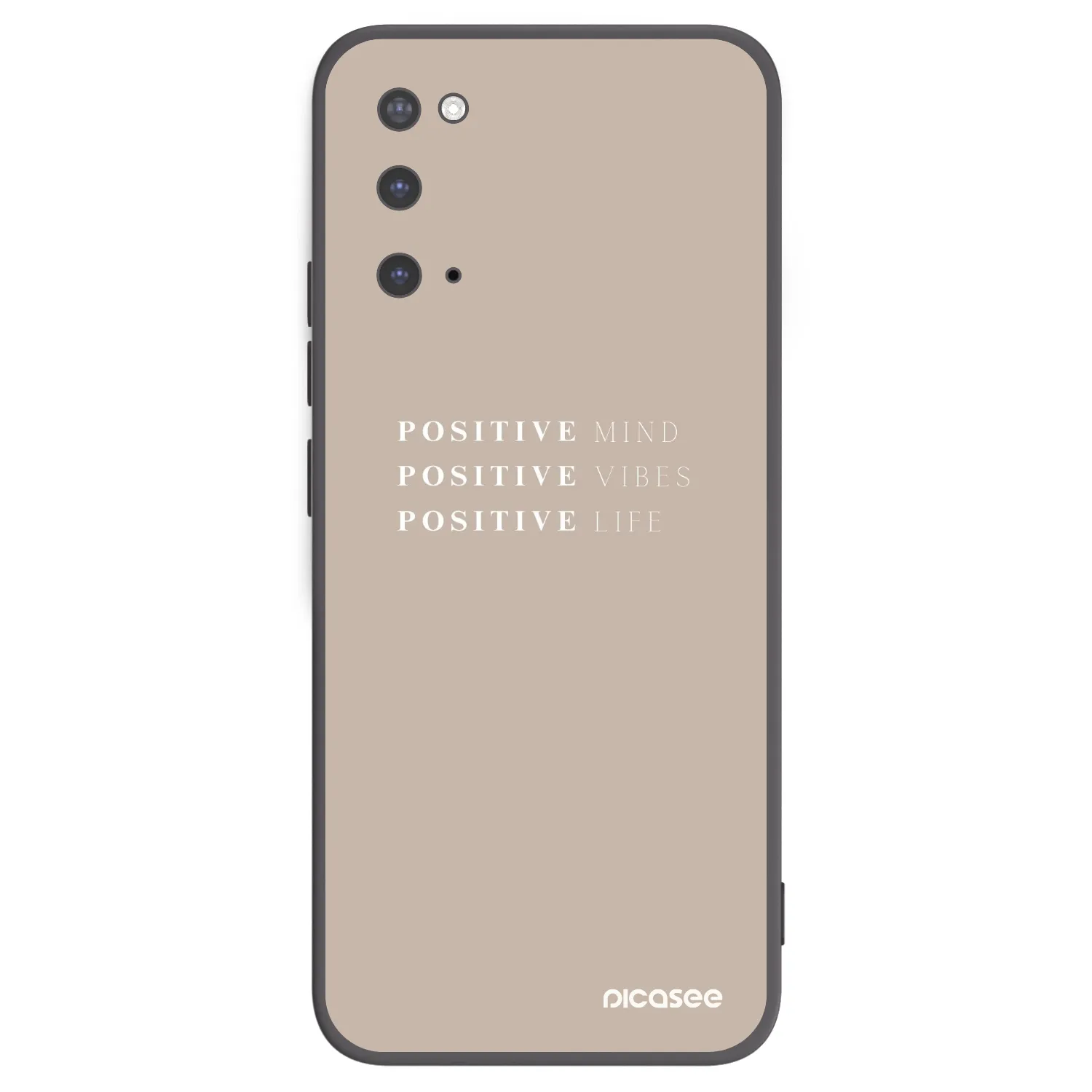 Picasee Μαύρη θήκη σιλικόνης για Samsung Galaxy S20 G980F - Positive Vibes