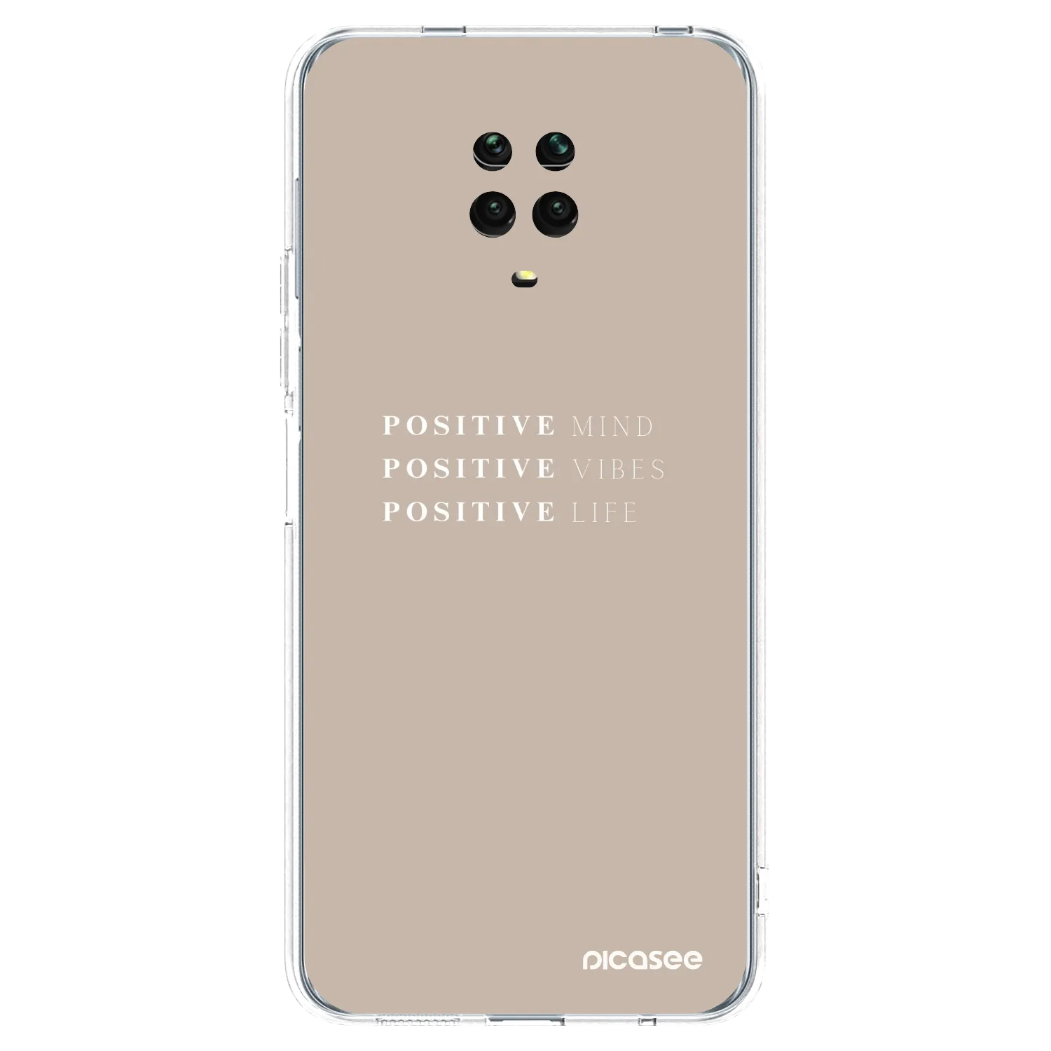 Picasee διαφανής θήκη σιλικόνης Xiaomi Redmi Note 9 Pro - Positive Vibes