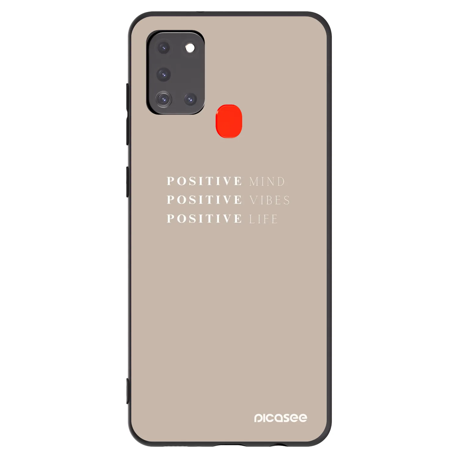 Picasee Μαύρη θήκη σιλικόνης για Samsung Galaxy A21s - Positive Vibes