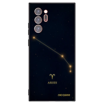 Picasee Μαύρη θήκη σιλικόνης για Samsung Galaxy Note 20 Ultra - ARIES