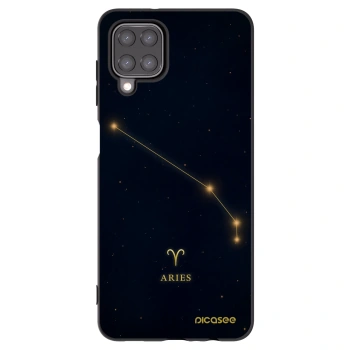 Picasee Μαύρη θήκη σιλικόνης για Samsung Galaxy A12 A125F - ARIES