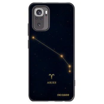 Picasee Μαύρη θήκη σιλικόνης για Xiaomi Redmi Note 10 - ARIES