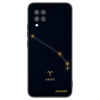 Picasee Μαύρη θήκη σιλικόνης για Samsung Galaxy A42 A426B - ARIES