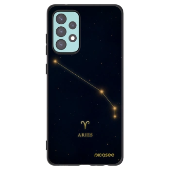 Picasee Μαύρη θήκη σιλικόνης για Samsung Galaxy A72 A725F - ARIES