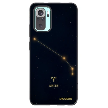 Picasee Μαύρη θήκη σιλικόνης για Xiaomi Redmi Note 10 Pro - ARIES
