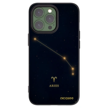 Picasee Μαύρη θήκη σιλικόνης για Apple iPhone 13 Pro - ARIES