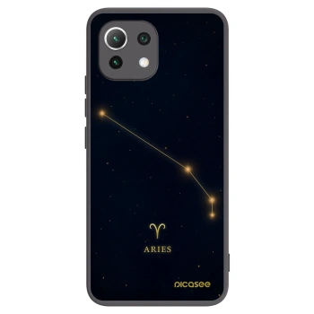 Picasee Μαύρη θήκη σιλικόνης για Xiaomi 11 Lite 5G NE - ARIES