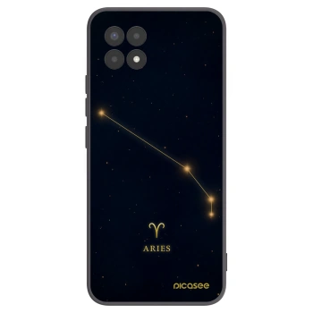 Picasee Μαύρη θήκη σιλικόνης για Realme 8i - ARIES