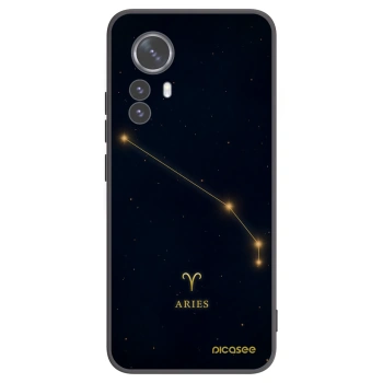 Picasee Μαύρη θήκη σιλικόνης για Xiaomi 12 Pro - ARIES
