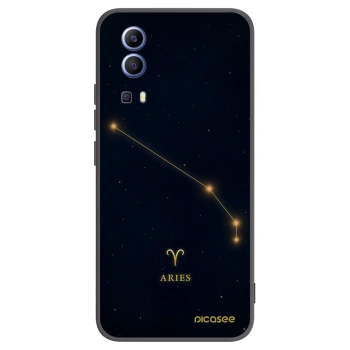 Picasee Μαύρη θήκη σιλικόνης για Vivo Y52 5G - ARIES