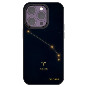 Picasee Μαύρη θήκη σιλικόνης για Apple iPhone 14 Pro - ARIES