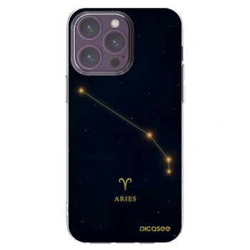 Picasee διαφανής θήκη σιλικόνης Apple iPhone 14 Pro Max - ARIES