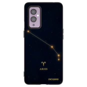 Picasee Μαύρη θήκη σιλικόνης για OnePlus 9 - ARIES