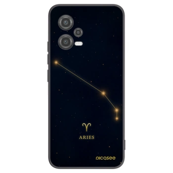 Picasee Μαύρη θήκη σιλικόνης για Xiaomi Poco X5 - ARIES
