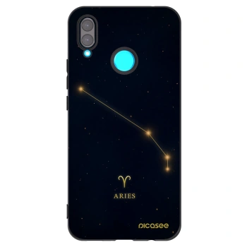 Picasee Μαύρη θήκη σιλικόνης για Huawei Nova 3 - ARIES