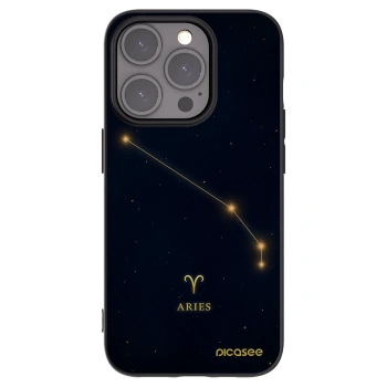 Picasee Μαύρη θήκη σιλικόνης για Apple iPhone 15 Pro - ARIES