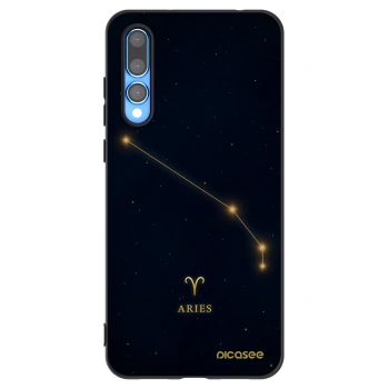 Picasee Μαύρη θήκη σιλικόνης για Huawei P20 Pro - ARIES