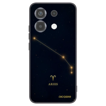 Picasee Μαύρη θήκη σιλικόνης για Xiaomi Poco X6 - ARIES