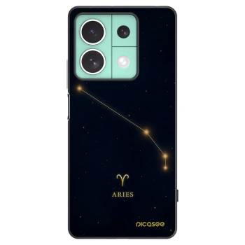Picasee Μαύρη θήκη σιλικόνης για Xiaomi Redmi Note 13 5G - ARIES