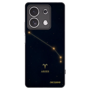 Picasee Μαύρη θήκη σιλικόνης για Xiaomi Redmi Note 13 4G - ARIES
