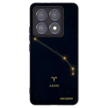 Picasee Μαύρη θήκη σιλικόνης για Xiaomi 14T Pro - ARIES