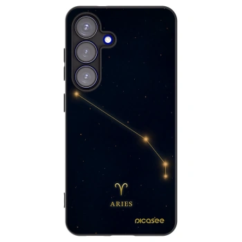 Picasee Μαύρη θήκη σιλικόνης για Samsung Galaxy S25 5G - ARIES
