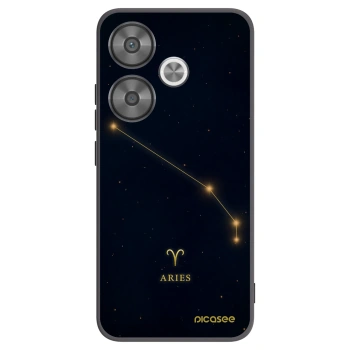 Picasee Μαύρη θήκη σιλικόνης για Xiaomi Poco F6 - ARIES