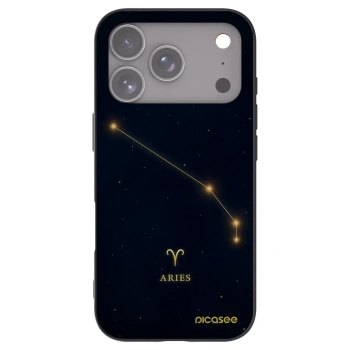 Picasee Μαύρη θήκη σιλικόνης για Apple iPhone 17 Pro - ARIES