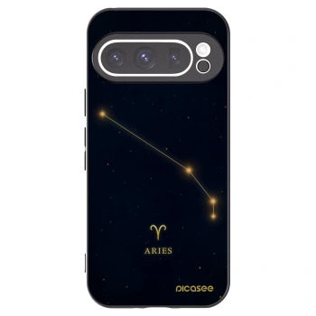 Picasee Μαύρη θήκη σιλικόνης για Google Pixel 9 Pro XL - ARIES