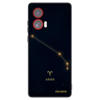 Picasee Μαύρη θήκη σιλικόνης για Motorola Edge 50 Fusion - ARIES