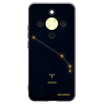 Picasee Μαύρη θήκη σιλικόνης για Honor Magic8 Lite 5G - ARIES