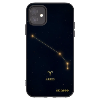 Picasee Μαύρη θήκη σιλικόνης για Apple iPhone 11 - ARIES