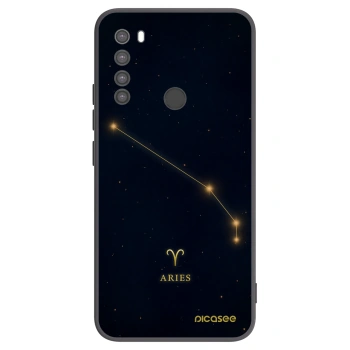 Picasee Μαύρη θήκη σιλικόνης για Xiaomi Redmi Note 8 - ARIES