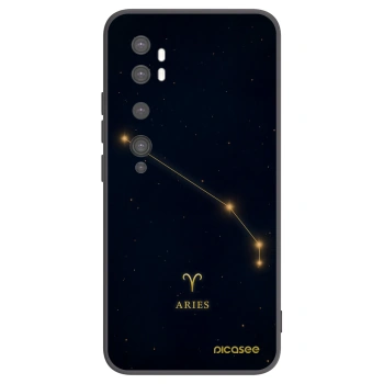 Picasee Μαύρη θήκη σιλικόνης για Xiaomi Mi Note 10 (Pro) - ARIES