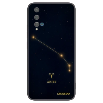 Picasee Μαύρη θήκη σιλικόνης για Huawei Nova 5T - ARIES