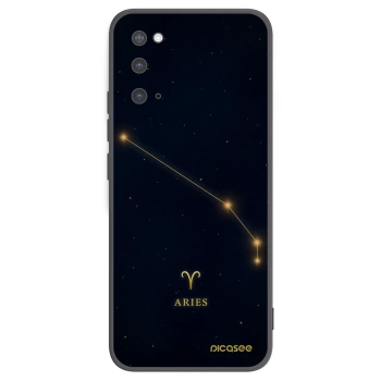 Picasee Μαύρη θήκη σιλικόνης για Samsung Galaxy S20 G980F - ARIES