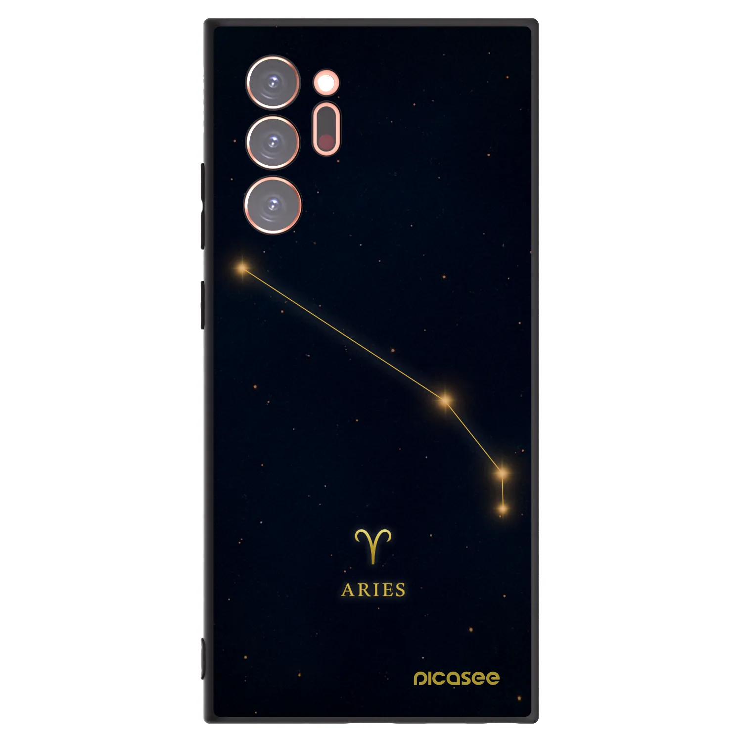 Picasee Μαύρη θήκη σιλικόνης για Samsung Galaxy Note 20 Ultra - ARIES