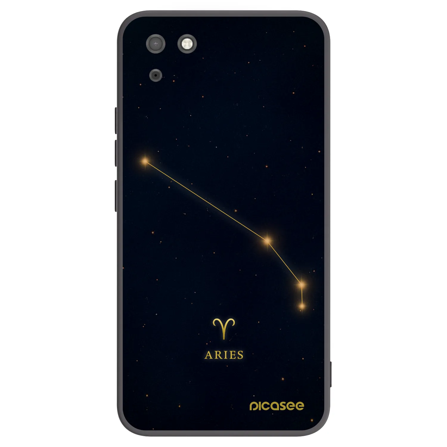 Picasee Μαύρη θήκη σιλικόνης για Huawei Y5P - ARIES
