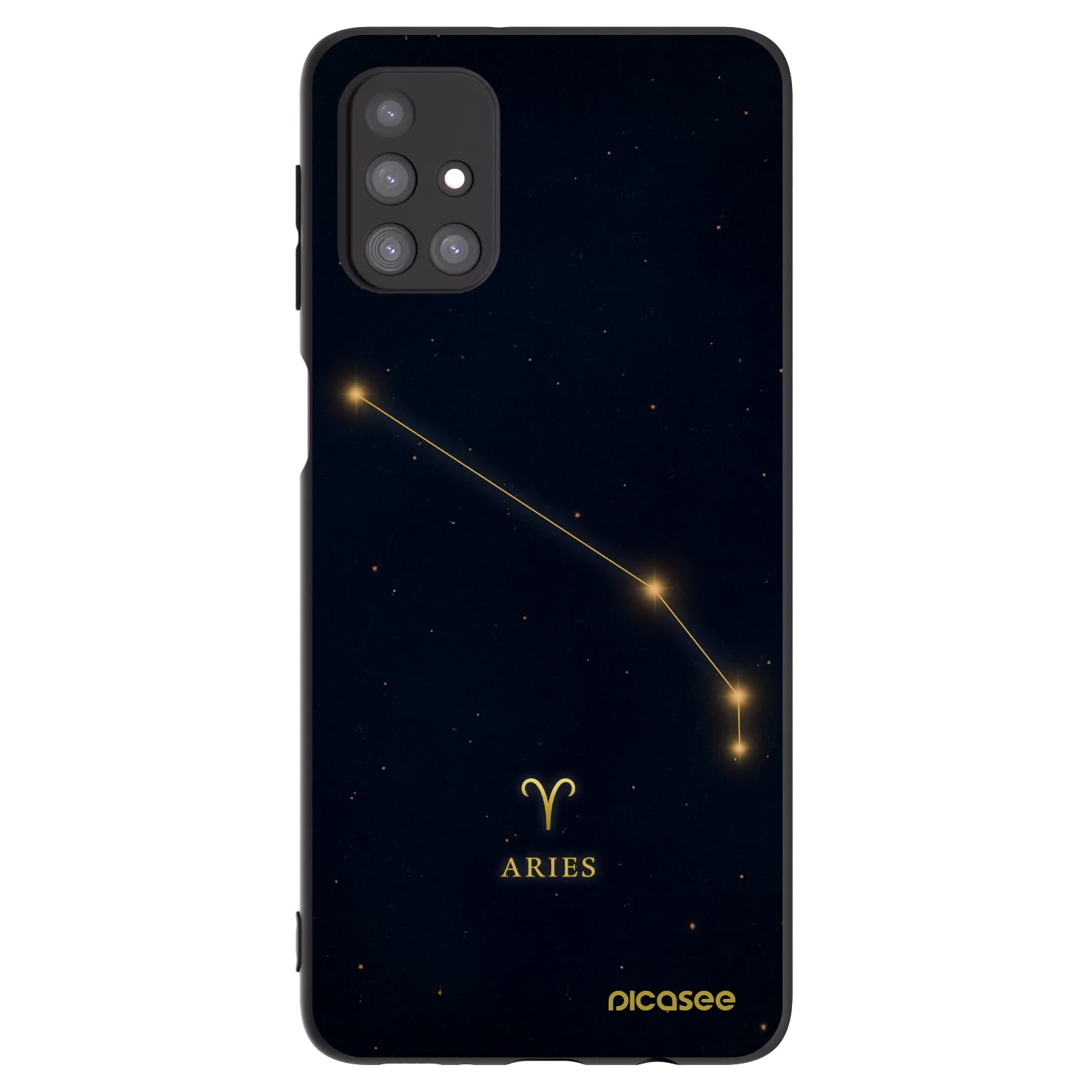 Picasee Μαύρη θήκη σιλικόνης για Samsung Galaxy M31s - ARIES
