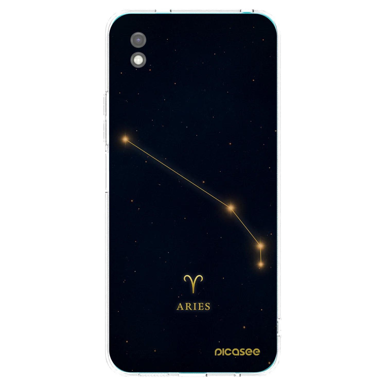 Picasee Μαύρη θήκη σιλικόνης για Xiaomi Redmi 9A - ARIES