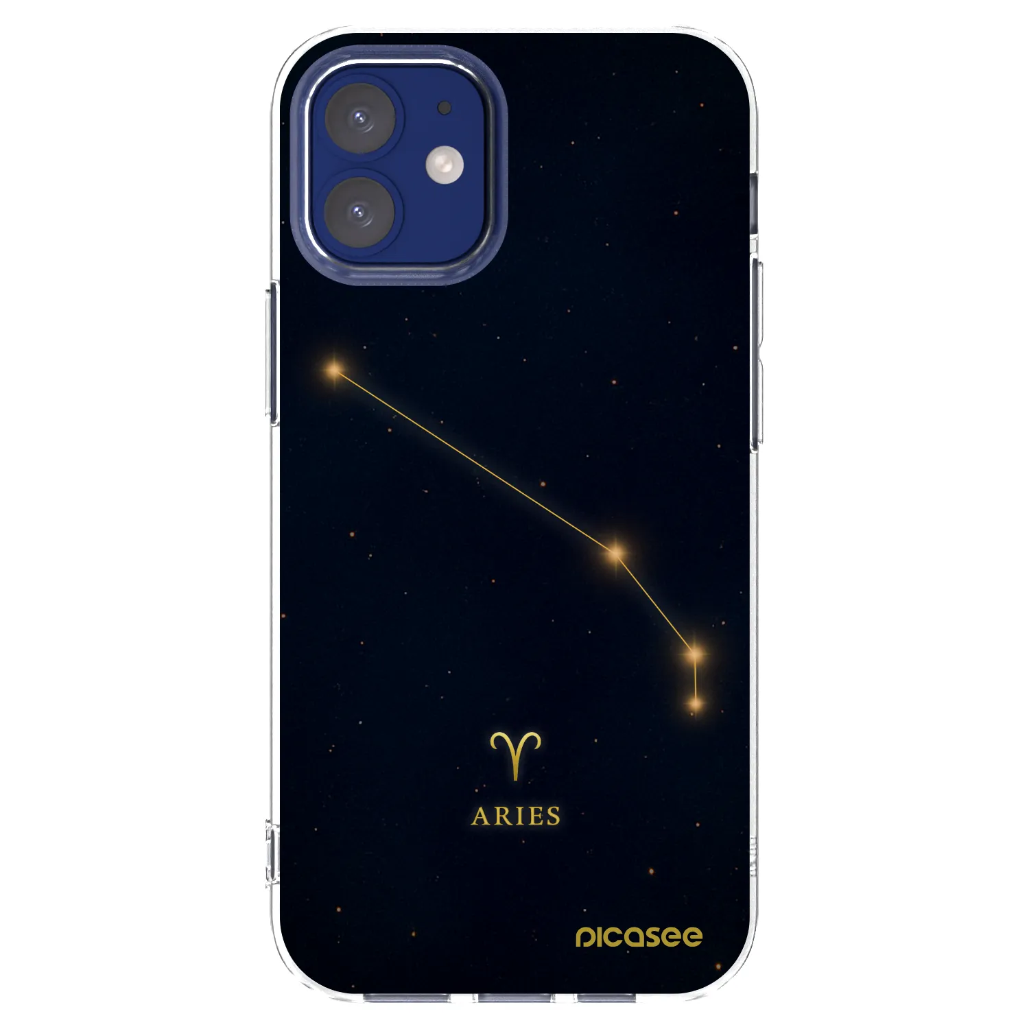 Picasee διαφανής θήκη σιλικόνης Apple iPhone 12 mini - ARIES