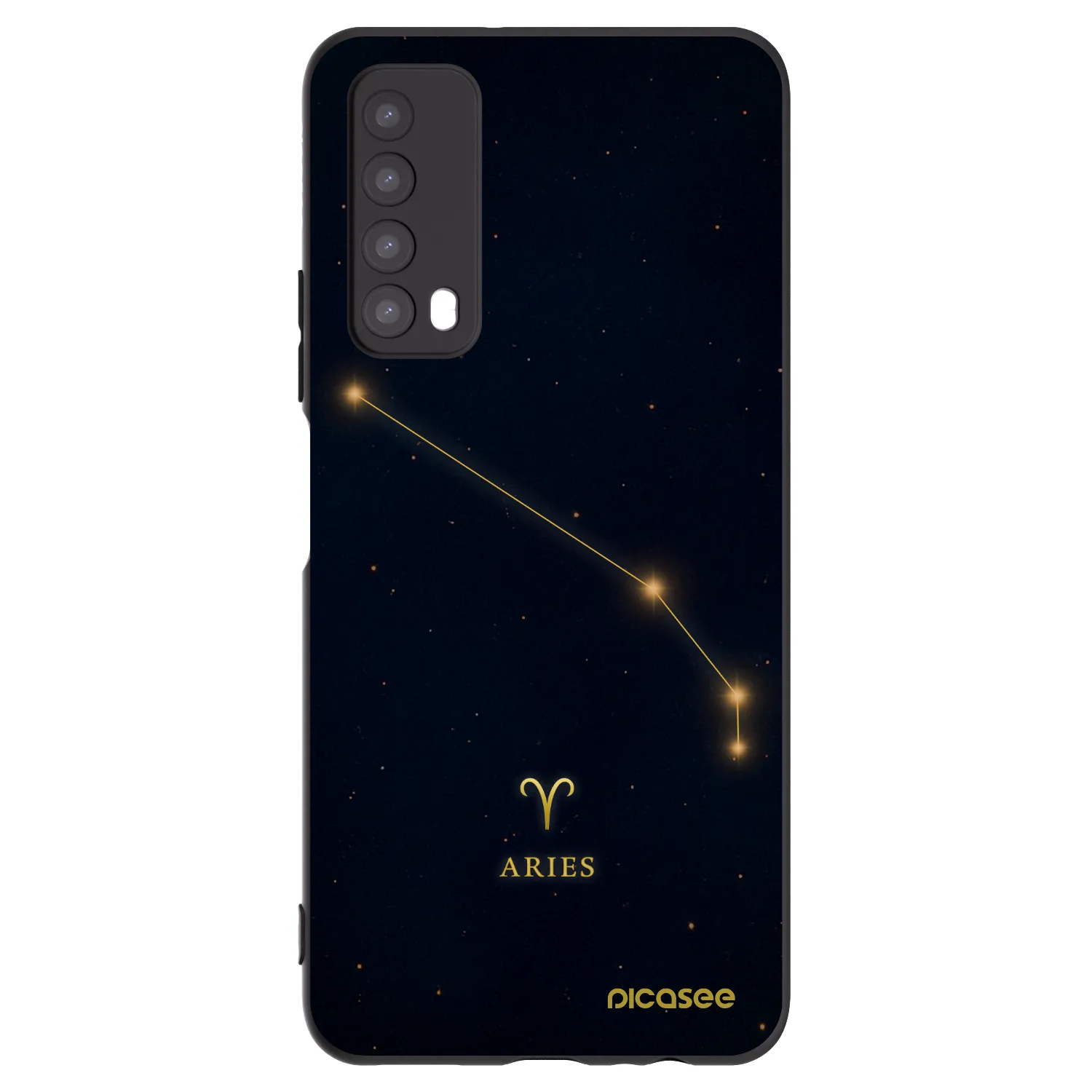 Picasee Μαύρη θήκη σιλικόνης για Huawei P Smart 2021 - ARIES