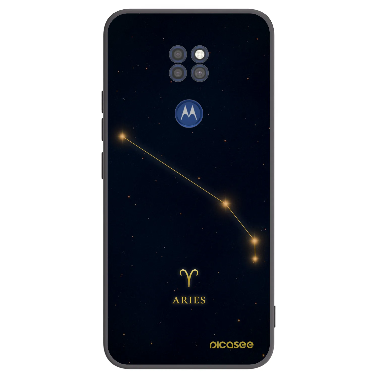 Picasee Μαύρη θήκη σιλικόνης για Motorola Moto G9 Play - ARIES