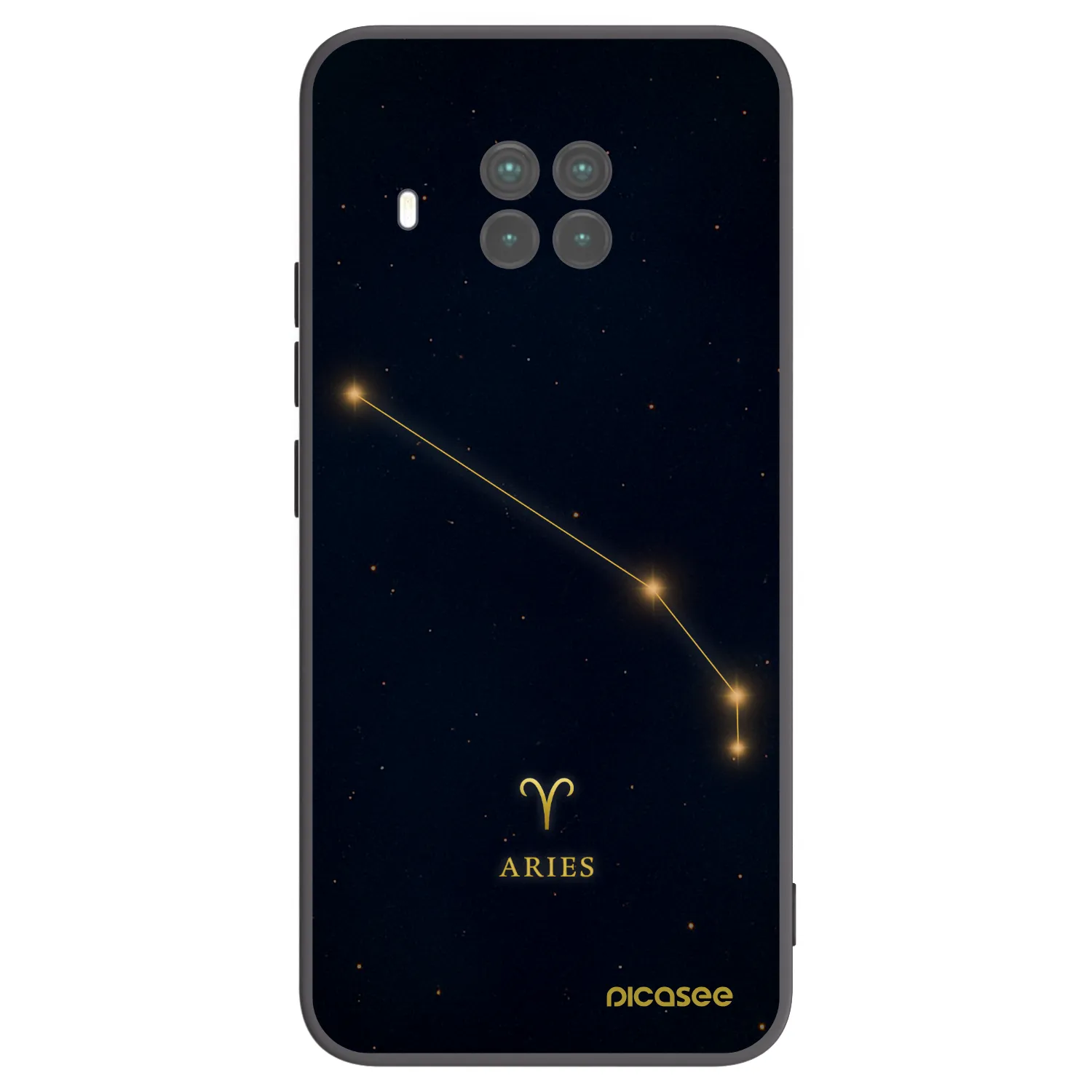 Picasee Μαύρη θήκη σιλικόνης για Xiaomi Mi 10T Lite - ARIES