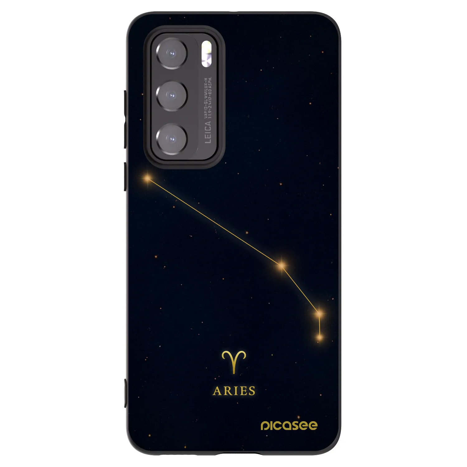 Picasee Μαύρη θήκη σιλικόνης για Huawei P40 - ARIES