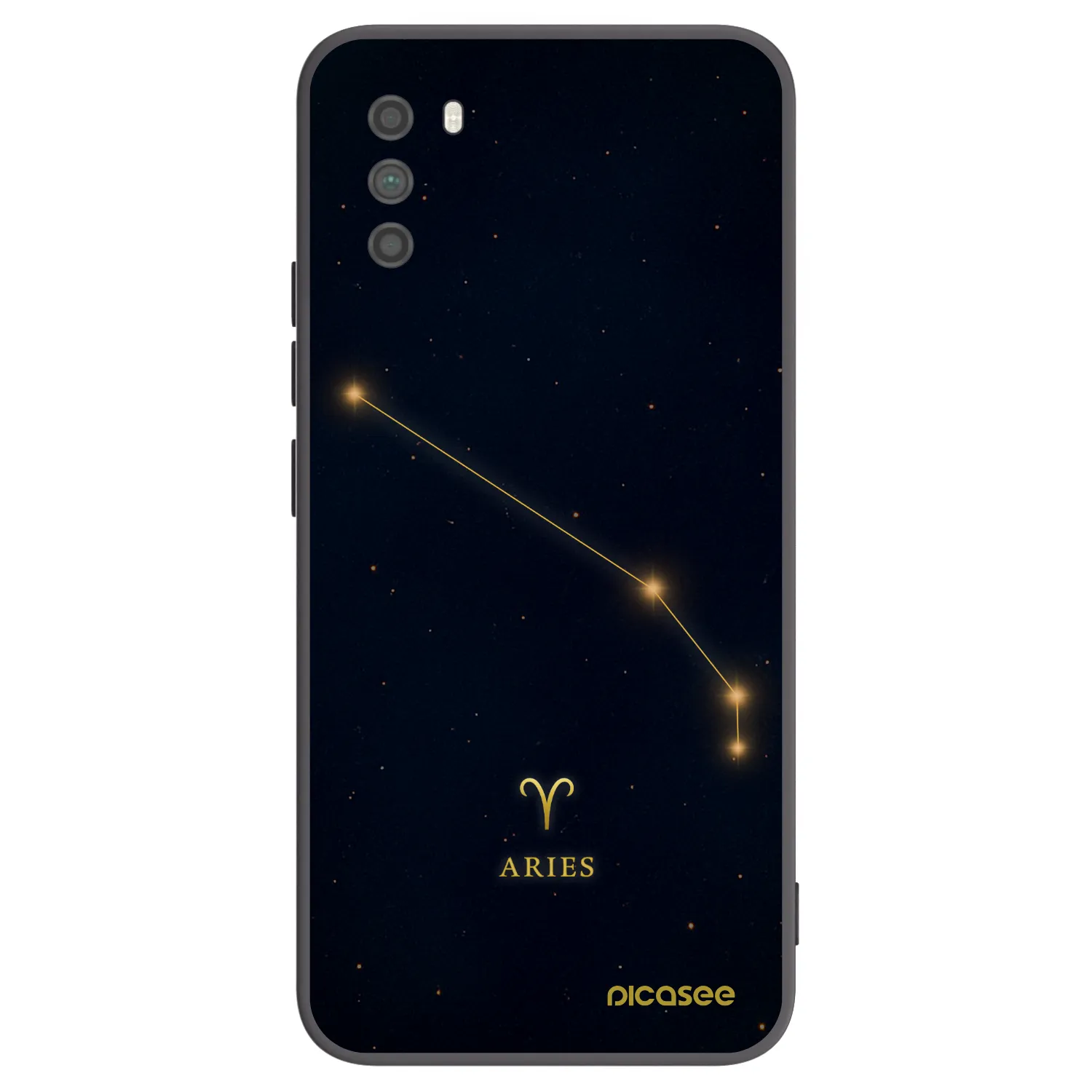 Picasee Μαύρη θήκη σιλικόνης για Xiaomi Poco M3 - ARIES
